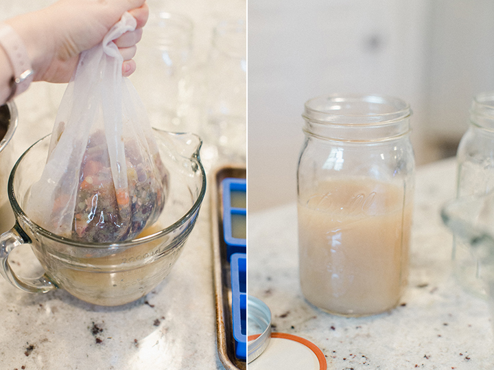 Instant Pot Bone Broth Immune Boosting Chicken Stock made easy without cooking all day.  Tips on storage and ideas to use your bone broth from Amy Rae + Co.