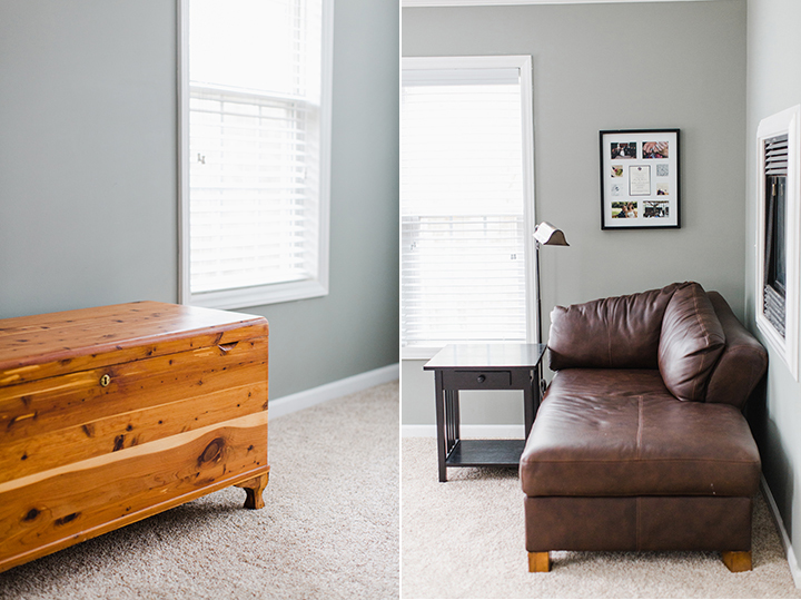 Master Bedroom Remodel and Master Bathroom Remodel Simple modern decor and transitional style.  See before and after remodel photos of master bedroom and master bathroom. DIY renovation and remodel of master bedroom and bathroom on Amy Rae + Co.